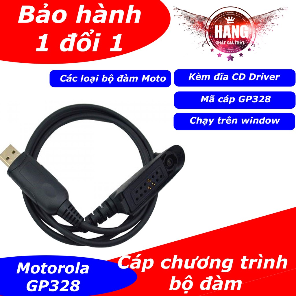 Cáp usb cho bộ đàm Motorola GP328 cho máy tính, laptop