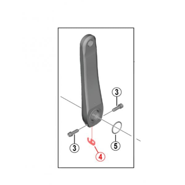 Phụ kiện giò dĩa xe đạp, hiệu Shimano Y1GE98050 Plate Pin For Road Hollowtech-II crankset, dành cho giò Shimano