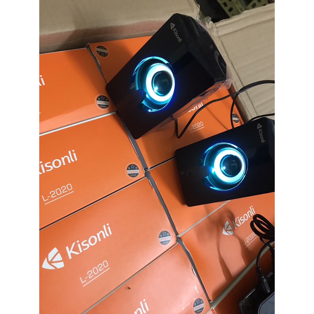 Loa vi tính Kisonli L-2020 có led - thiết kế hiện đại