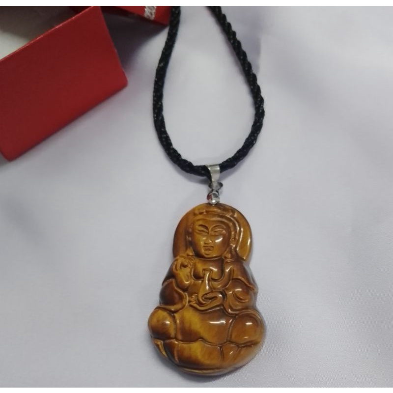 Mặt dây chuyền phật Bà bình an may mắn tặng kèm dây đeo cổ