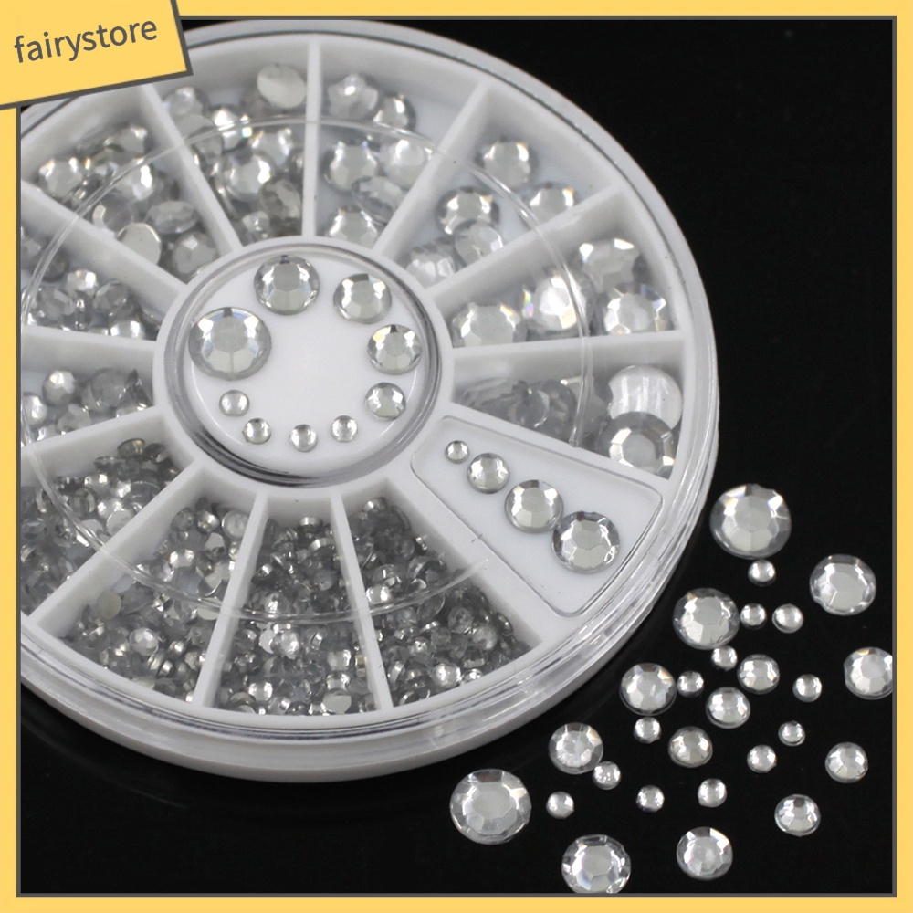 [Hàng mới về] Hộp 300 đá giả đính móng trang trí nghệ thuật 3D xinh xắn