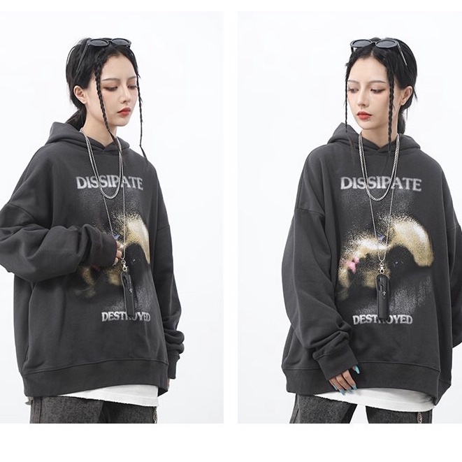 Áo hoodie DISSIPATE nỉ bông chính hãng form rộng unisex nam nữ