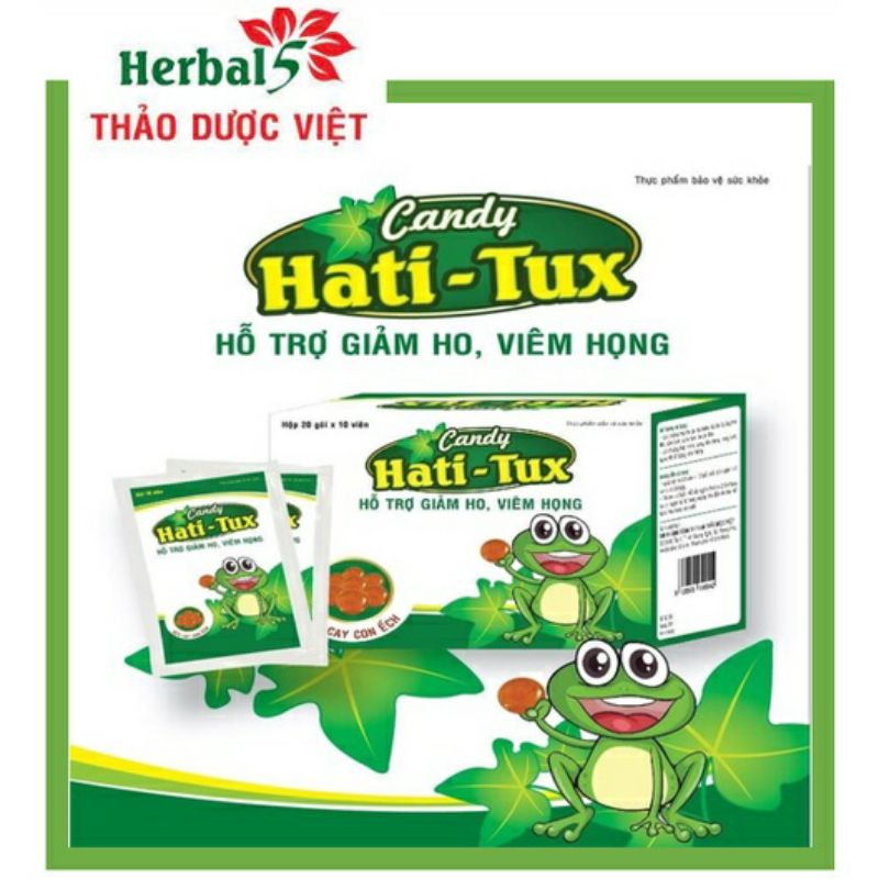Kẹo hati tux con ếch bịch 10 viên