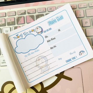 Phiếu giao hàng đoremon xinh xắn