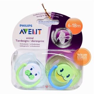 Núm ty Philips Avent SCF653/27 3-6M 3 lỗ Natural (2 chiếc)