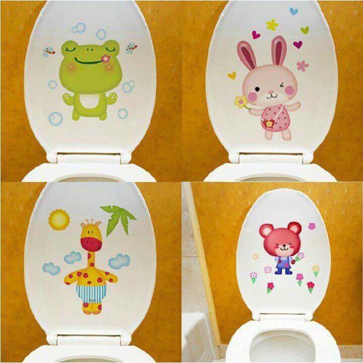 HCM - Miếng dán nhà vệ sinh hình thú ngộ nghĩnh, làm thơm, khử mùi nhà vệ sinh, nhà tắm, phòng ngủ hiệu quả
