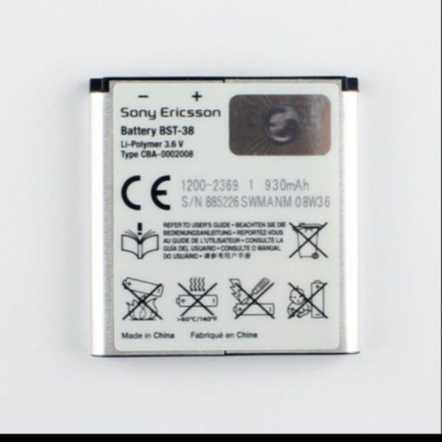 Pin sony BST-38 xịn bảo hành 6 tháng đổi mới