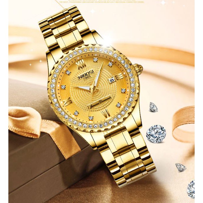[Tặng vòng tay]Đồng hồ nữ NIBOSI chính hãng NI2357 thời trang cao cấp