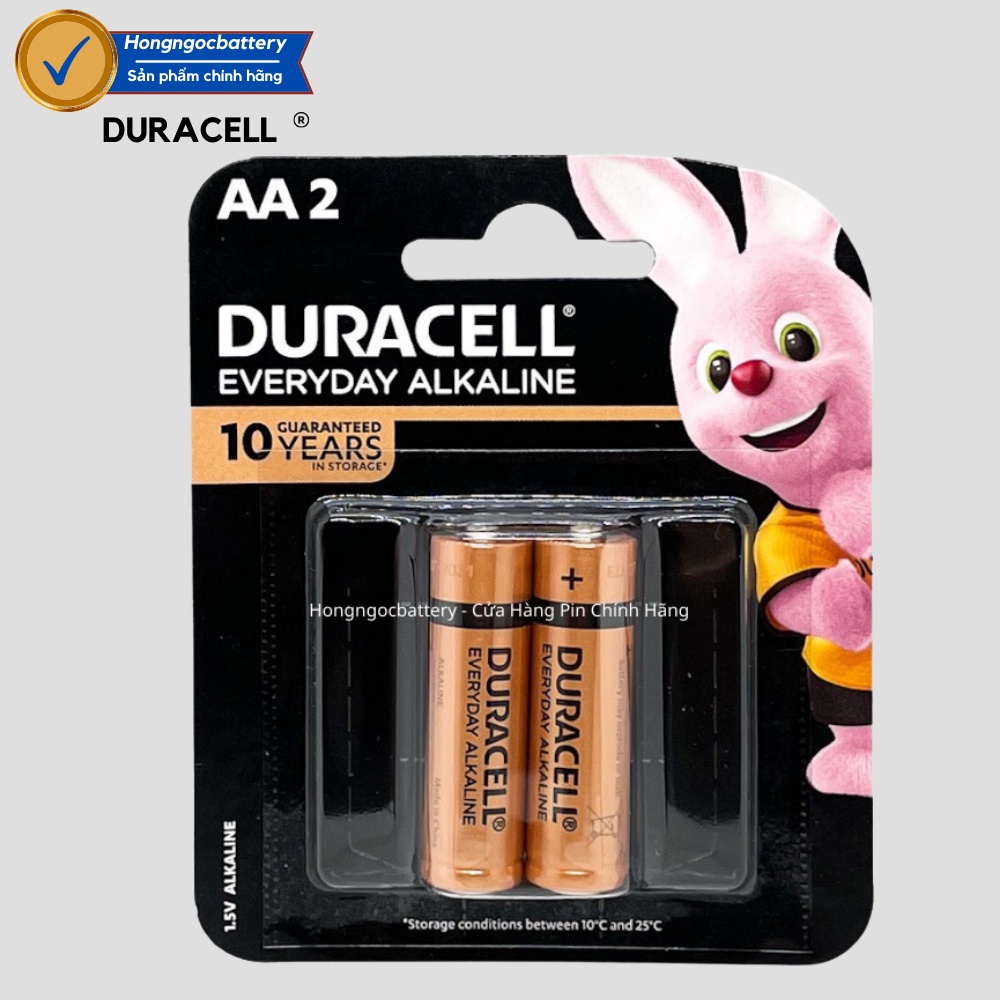 Hộp Pin AA Duracell Alkaline Siêu Bền 1,5V - Hàng chính hãng