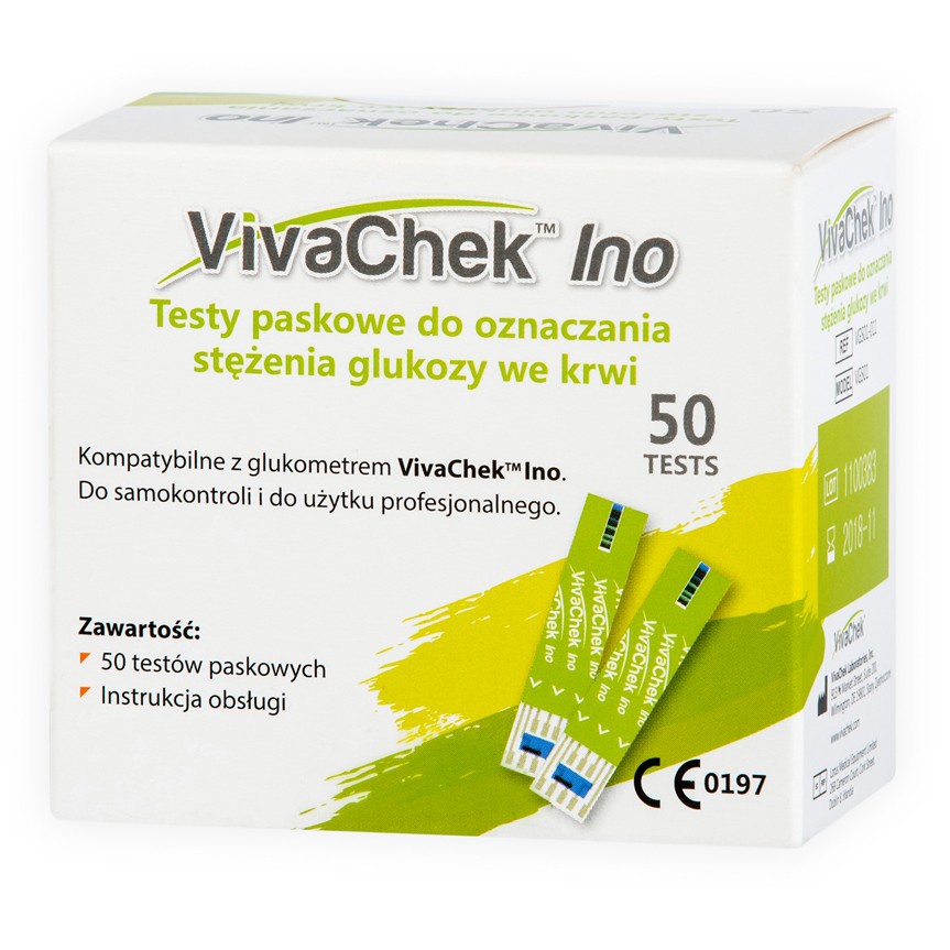 Que thử đường huyết Vivacheck Ino thương hiệu Mỹ, tặng kèm kim, date xa cuối 2023