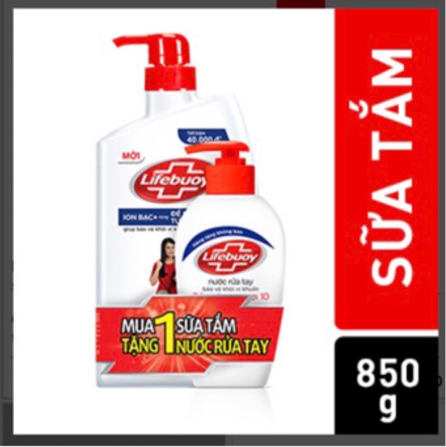 Sữa tắm Lifebuoy Bảo vệ vượt trội 850g (hàng KM tuỳ đợt hàng)