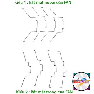 Bộ gông bắt fan, quạt tản nhiệt 12cm