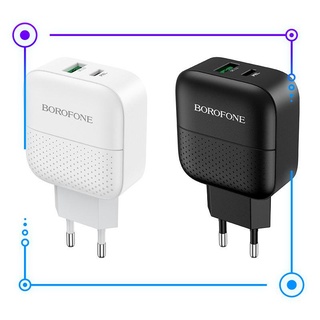 Cóc sạc nhanh borofone ba46a 18w cổng usb và type-c sạc ip 11 -hàng nhập khẩu