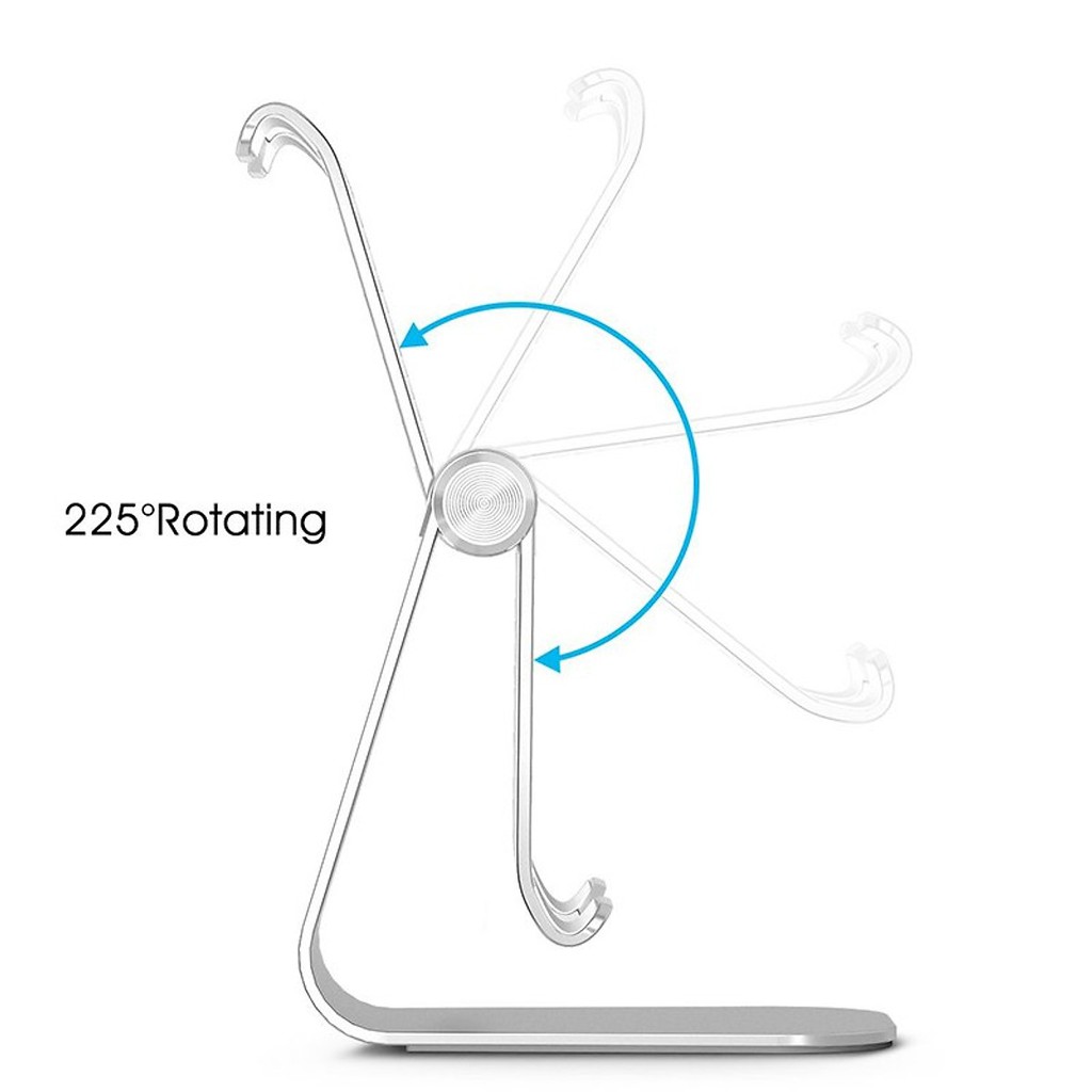 Giá đỡ máy tính bảng hợp kim nhôm nguyên khối Table Flexible cho iPad, Samsung (Màu ngẫu nhiên)