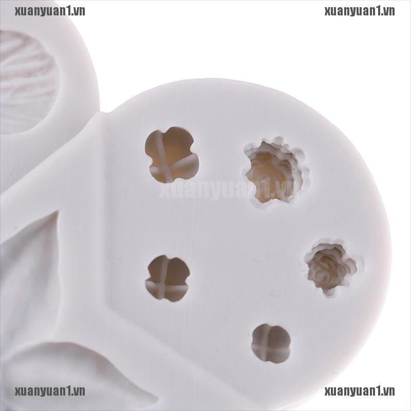 [XUANYUAN1] Khuôn silicone Tạo Hình Hoa Trang Trí Bánh Kem / Kẹo Sô Cô La