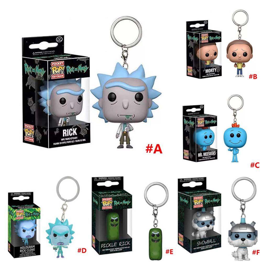LANFY Móc Khóa Hình Nhân Vật Rick Và Morty Dễ Thương 5cm