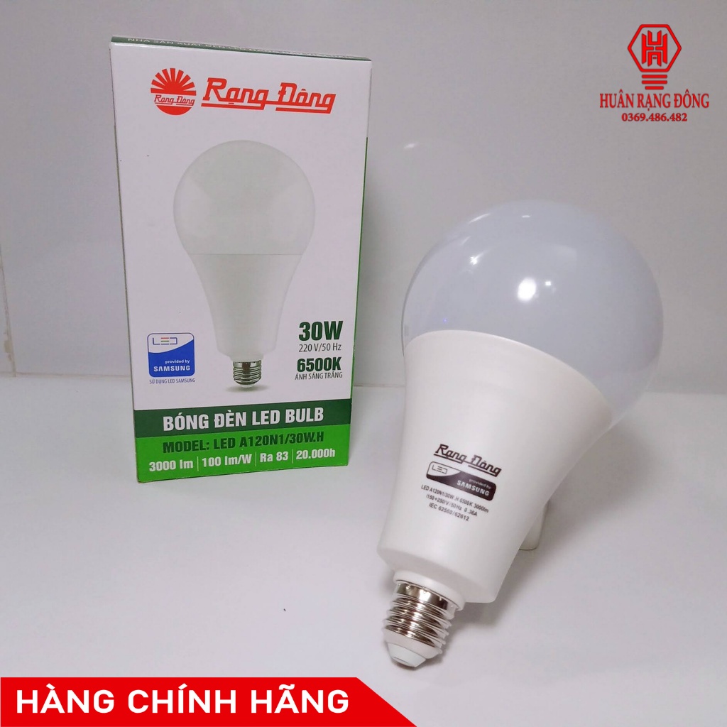 Bóng Đèn LED Bulb Rạng Đông 15W, 20W, 30W ChipLED SAMSUNG