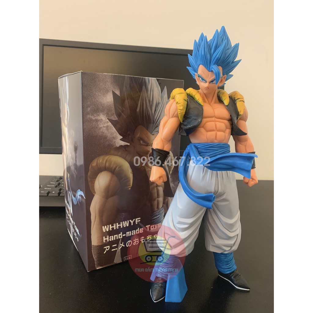 Mô hình Gogeta Super Saiyan Blue Grandista cao 32cm, full hộp có chân đế đi kèm