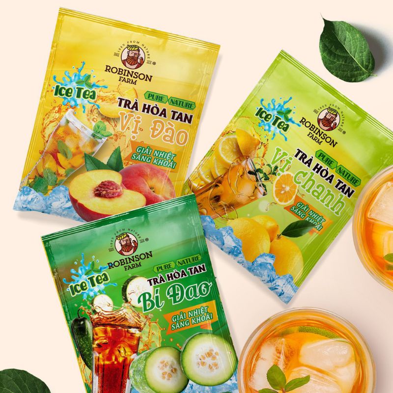 Trà Đào , Trà Chanh , Trà Bí Đao Hoà Tan ⚡ FREESHIP ⚡ Trà Robinson Farm Ice Tea