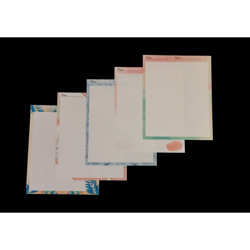 Set 40 tờ Giấy note ghi chú Đa Sắc - Colorful Notes - Giấy ô vuông (grid) - 19x24 cm (gần B5)