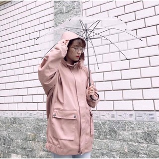 1hitshop ÁO KHOÁC KAKI HỘP HỒNG UNISEX