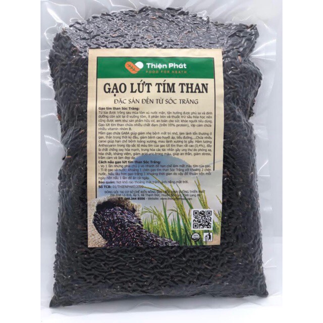 Gạo Lứt Tím Than Sóc Trăng Thiện Phát 1kg