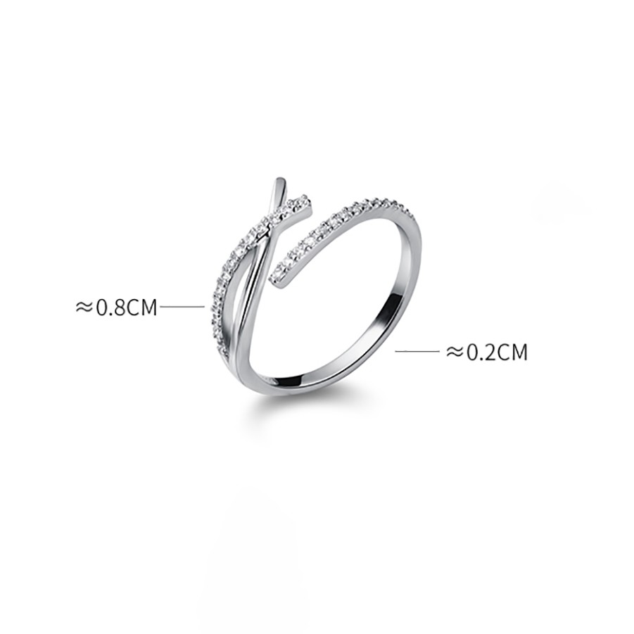 Nhẫn Bạc Nữ Đính Đá Sáng Bằng Bạc ITALY S925 Cao Cấp N2483 Bảo Ngọc Jewelry