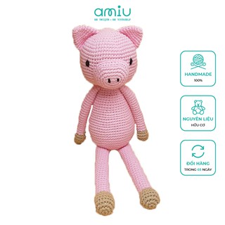 Gấu bông handmade - Lợn Piggy Ehon quà tặng thú len nhồi bông siêu dễ thương cho bé - SP000283