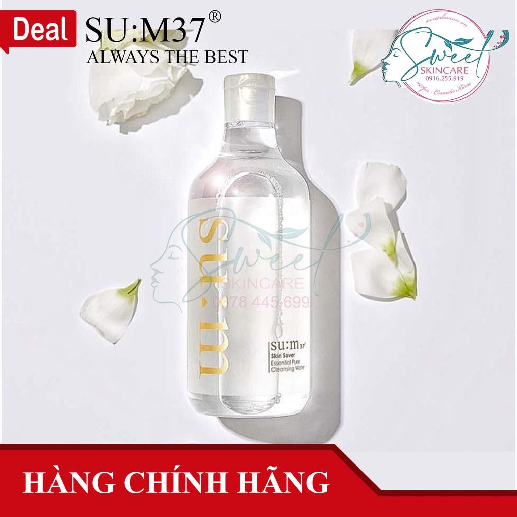 Nước Tẩy Trang Làm Sạch Sâu Dịu Nhẹ Su:m37 Skin Saver Essential Pure Cleansing Water 400ml - 100ml Hàn Quốc