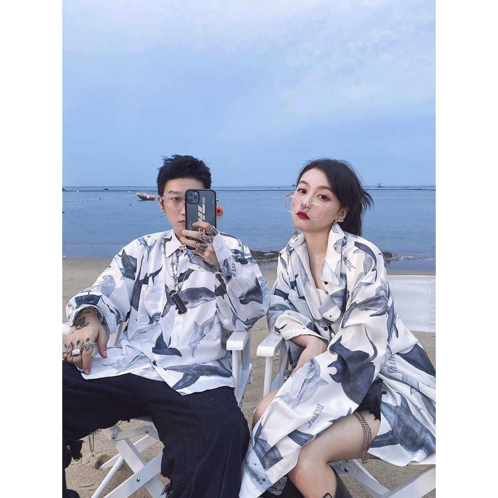 ÁO SƠ MI FORM RỘNG NAM NỮ UNISEX KIỂU KHOÁC CÁC TÍNH SIÊU PHẨM THỜI TRANG HOT BAO ĐẸP