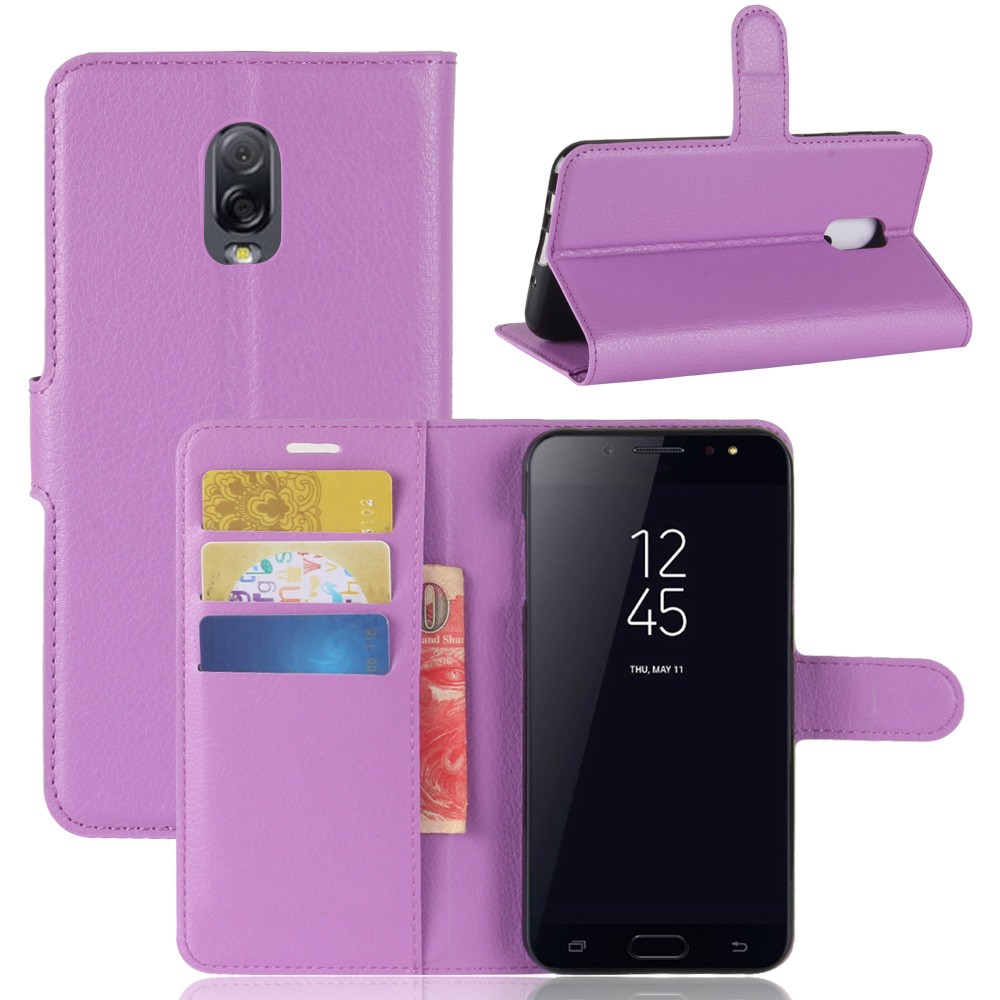 Bao da điện thoại có đế đỡ gấp và ngăn để thẻ cho Samsung Galaxy J7+ Plus J7310