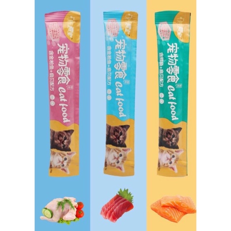 Súp thưởng Shizuka, Cat food cho mèo thanh 15g- Thức ăn dinh dưỡng cho mèo - Quận 2