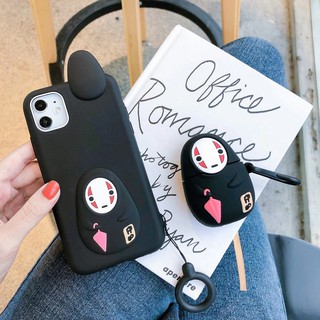 Ốp lưng silicon cho iphone 12 mini / 12 / 12 pro / 12 pro max vô diện kèm móc ring