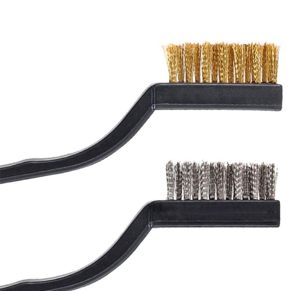 Chổi Sợi Thép Không Gỉ Mini Dùng Vệ Sinh Vết Gỉ Sét Tiện Dụng