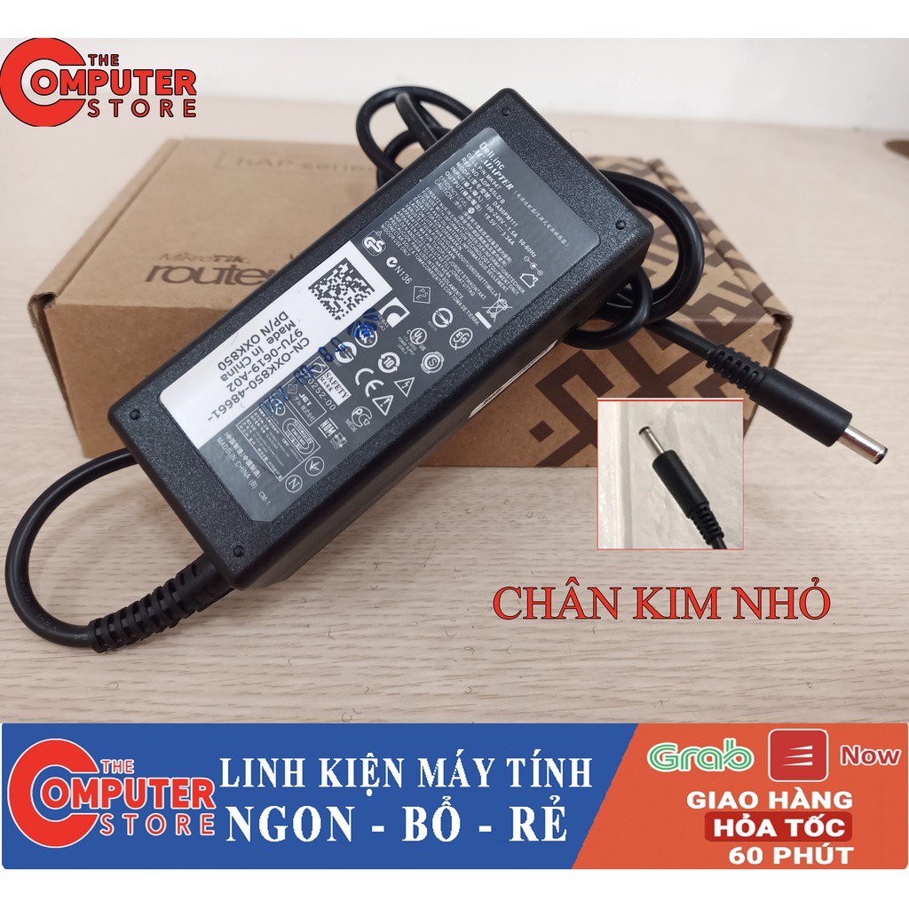 Sạc Laptop Dell 19.5V - 3.34A - 65W Chân Kim Nhỏ Loại Tốt ( ZIN ) dùng cho Dell 5568 3558 3458