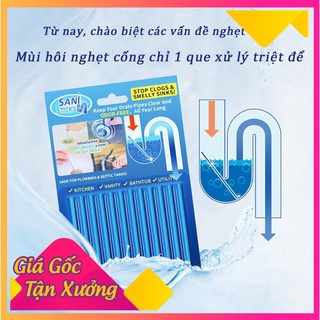 [XẢ KHO+FREE SHIP] Que thông tắc cống, bồn rửa (vỉ gồm 12 que)
