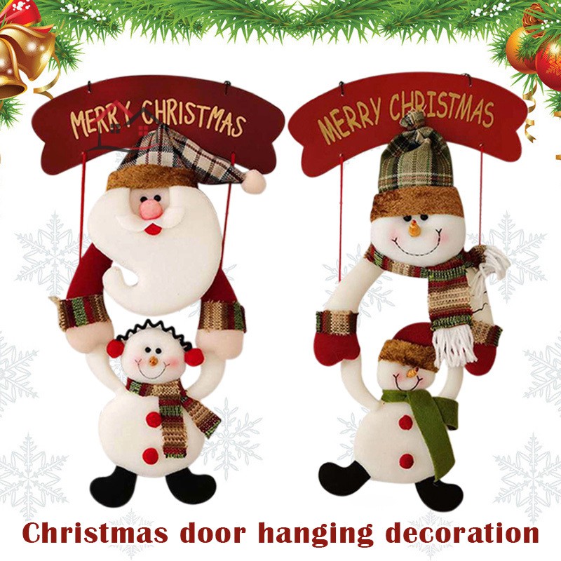 Đồ trang trí giáng sinh hình ông già noel/ người tuyết xinh xắn độc đáo