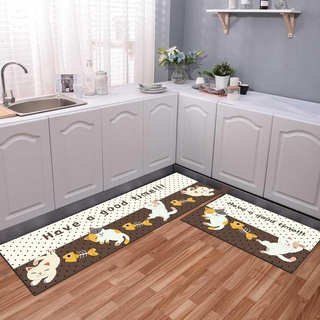 Set 2 thảm bếp 3D cao cấp (40*60cm&120cm) - Động vật - Thú cưng