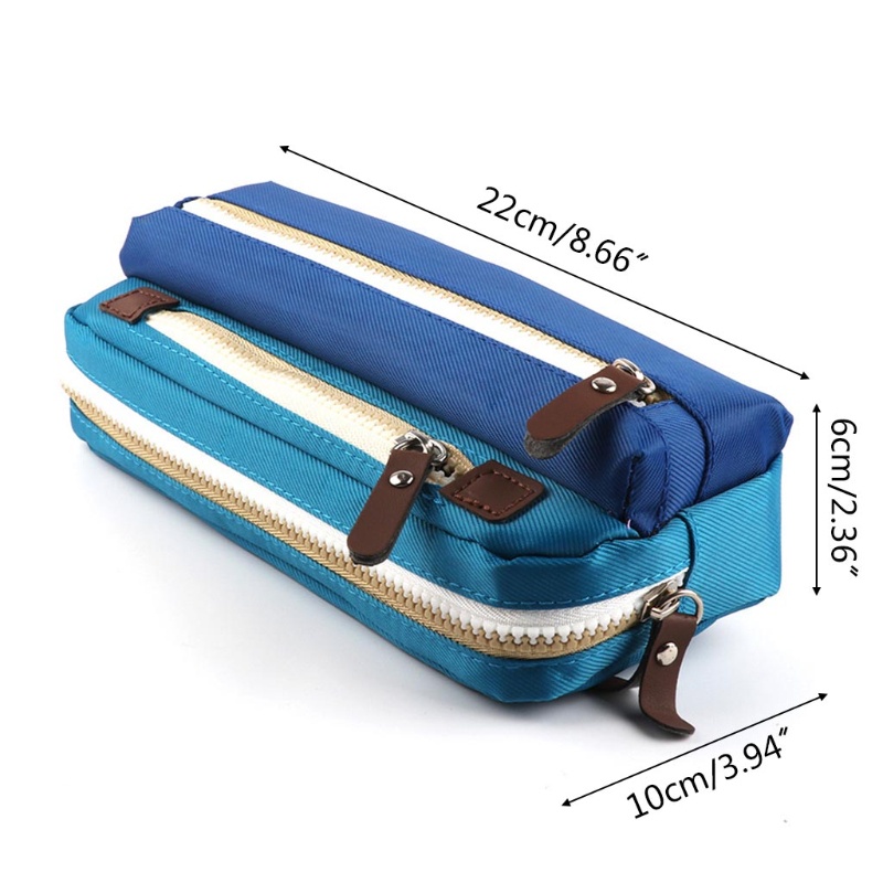 Túi Đựng Bút 3 Tầng Đơn Giản Nâng Cấp Sức Chứa Lớn Cho Nhà / Văn Phòng / Trường Học