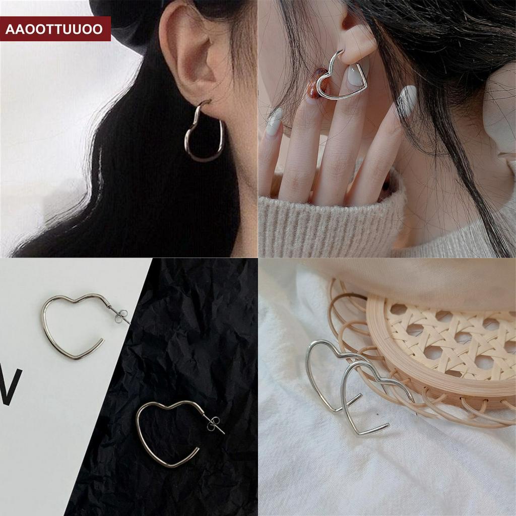 Hoa tai thiết kế kiểu trái tim thời trang dành cho nữ