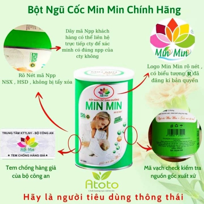 (2 hộp ) Ngũ Cốc Lợi Sữa Min Min Cho Mẹ Sau Sinh, Ngũ Cốc Dinh Dưỡng Giúp Con Tăng Cân Lợi Sữa Me(Loại Xanh 30 Hạt)