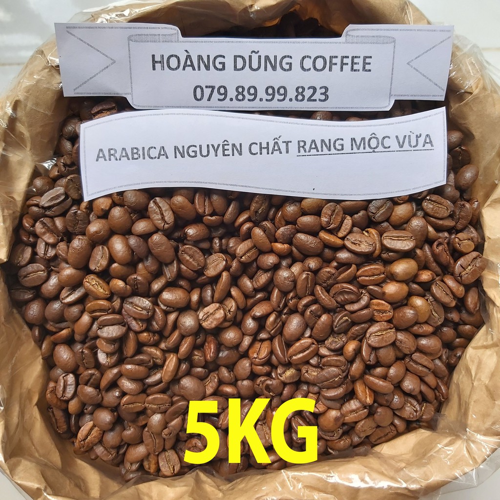 5KG CÀ PHÊ SỈ 40% MỘC ARABICA - 60% MỘC ROBUSTA - CAFE NGUYÊN CHẤT RANG MỘC - HOÀNG DŨNG COFFEE | BigBuy360 - bigbuy360.vn