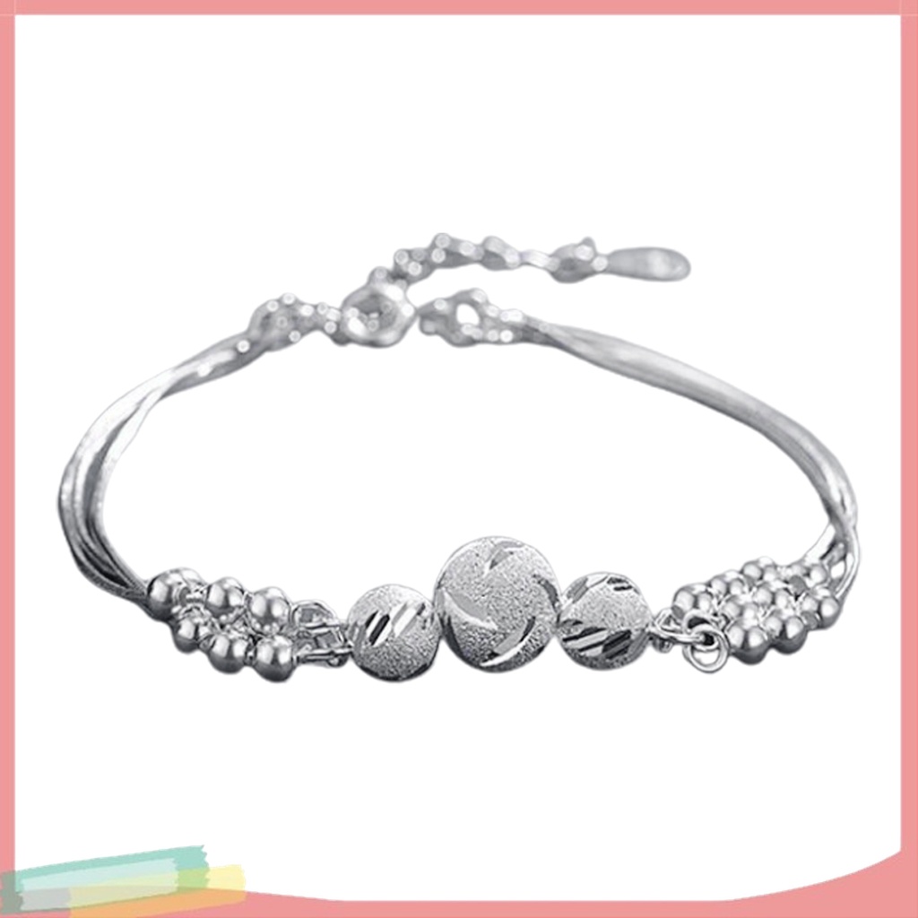 - - Vòng Tay Xỏ Hạt Ba Lớp Trang Sức Phong Cách Hàn Quốc Mặc Hàng Ngày Cho Nữ