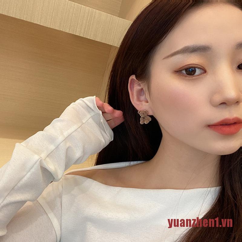Bông tai hình chú gấu bông đáng yêu dành cho nữ