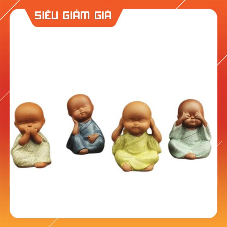 KHUYẾN MÃI LỚN Tượng Tứ Không Mini Gốm Màu 03