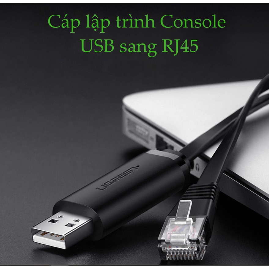 Dây cáp USB 2.0 sang RJ45 FTDI UGREEN CM204 50773 60813 (chuẩn 8 pin)