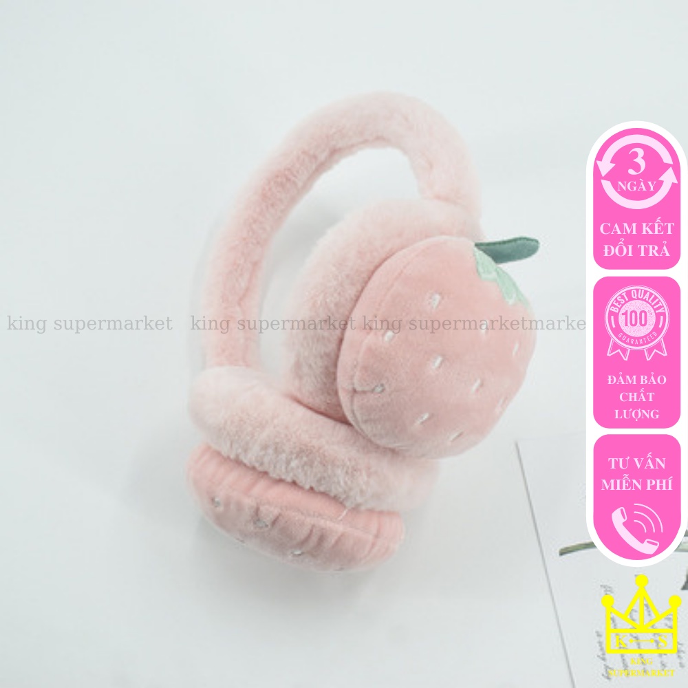 Chụp Tại Giữ Ấm Thời Trang Hình Hoa Quả Ngộ Nghĩnh, Phụ Kiện Bịt Tai Cute Mùa Đông