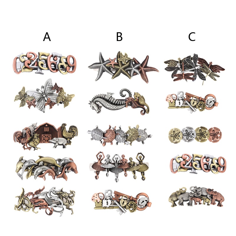 Kẹp Tóc Nhiều Kiểu Dáng Phong Cách Gothic