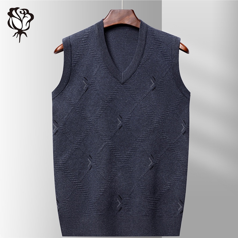 Áo Len Dệt Kim Sát Nách Có 3 Màu Thời Trang Dành Cho Nam Giới