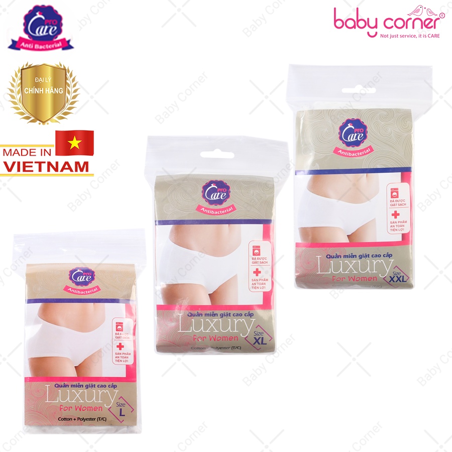 Quần Lót Miễn Giặt Cao Cấp Procare TC Luxury Size L, XL, XXL